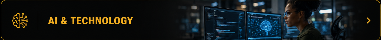 Professional using AI and digital business tools